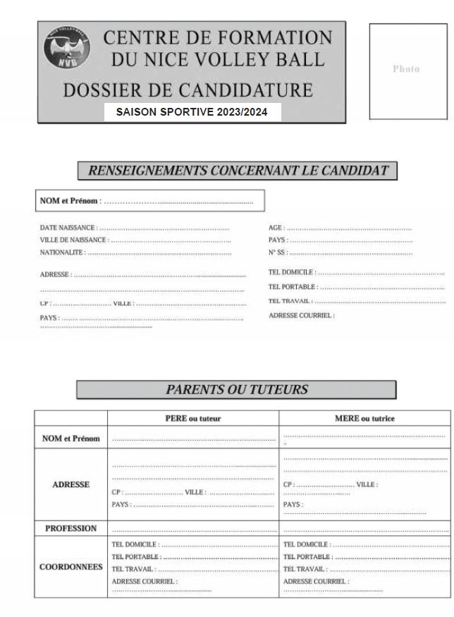 candidature p1